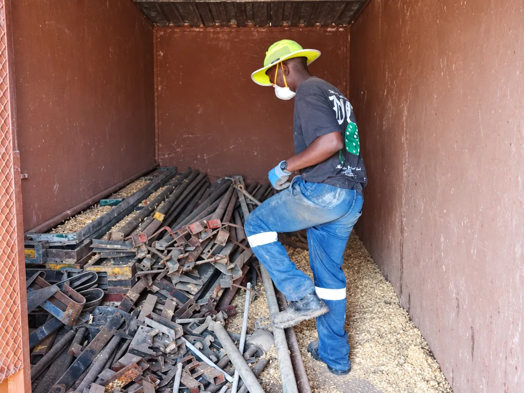 STL worker undertaking a professional site-clearance job
